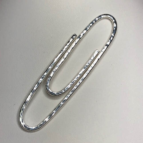 Sterling Silver Medium Paperclip or Tie Clip | SilverTales | Hand Crafted Jewellery