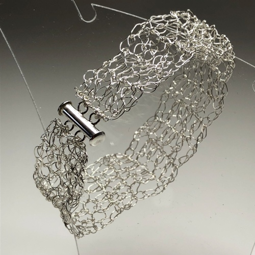 Crochet Cuff Bracelet | SilverTales | Hand Crafted Jewellery