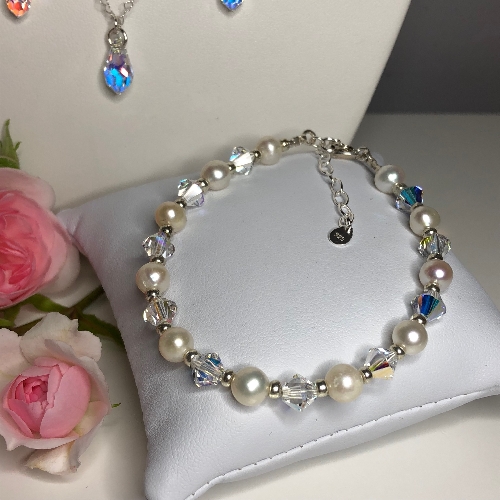 Freshwater Pearl Bracelet - Diane | SilverTales | Hand Crafted Jewellery