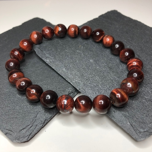 Red Tiger Eye Stretch Bracelet | SilverTales | Hand Crafted Jewellery