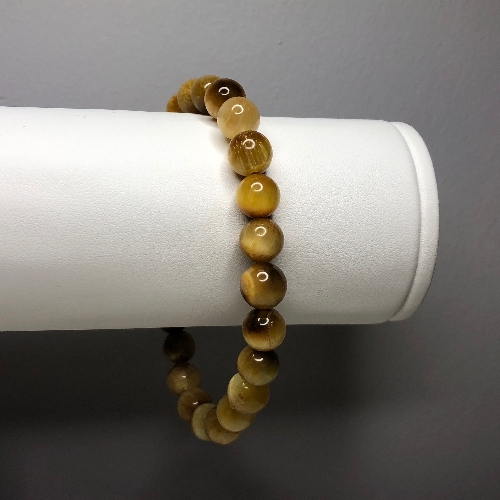 Gold Tiger Eye Stretch Bracelet | SilverTales | Hand Crafted Jewellery