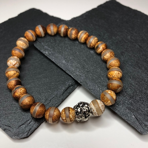 Tibetan Agate  | SilverTales | Hand Crafted Jewellery