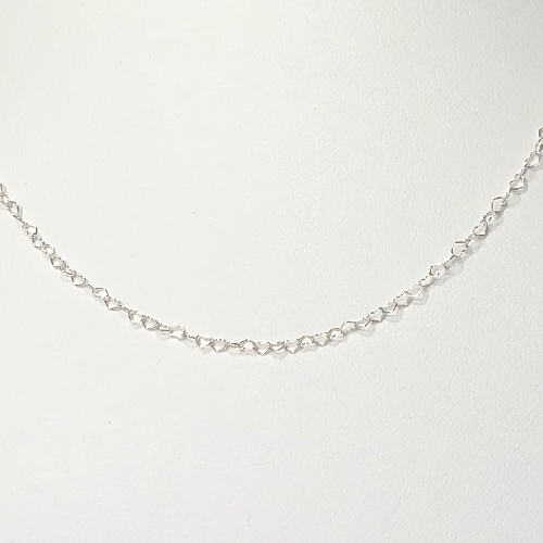 Sterling Silver Tiny Heart Link Chain | SilverTales | Hand Crafted Jewellery