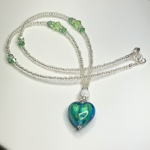 Murano Heart  | SilverTales | Hand Crafted Jewellery