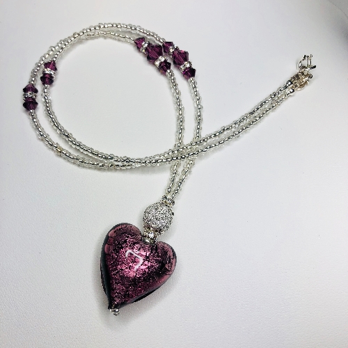 Murano Heart  | SilverTales | Hand Crafted Jewellery