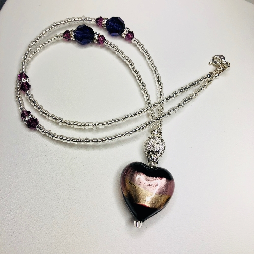 Murano Heart  | SilverTales | Hand Crafted Jewellery