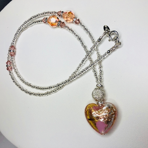 Murano Heart  | SilverTales | Hand Crafted Jewellery