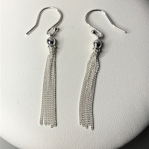 Tassel Earrings & Pendant Set in Sterling Silver at Silver Tales